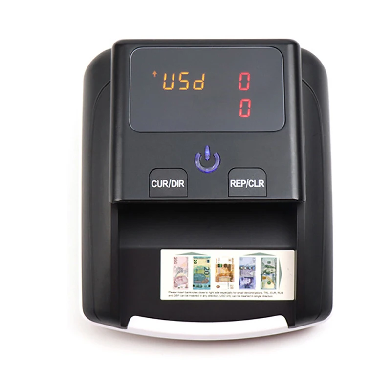 

Small portable currency detector 5W UV currency detector LED screen US dollar and euro currency detector can be customized