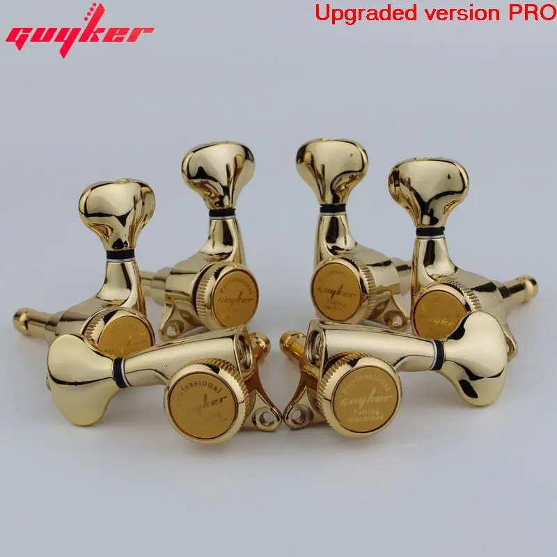 GUYKER Gold Lock String Tuners Electric Guitar Machine Heads Tuners