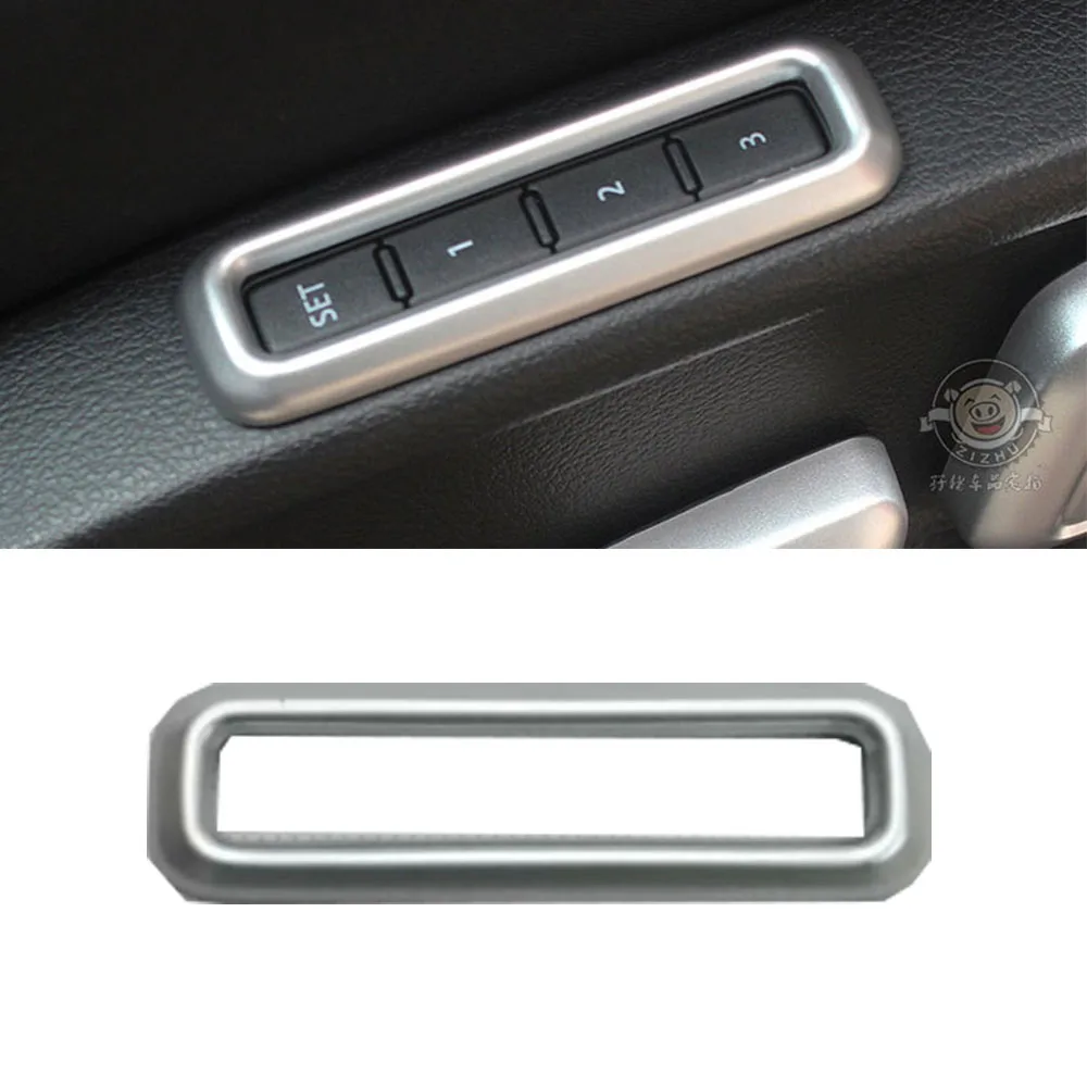 Cadre de bouton de réglage de siège de rappel de rappel de mémoire de voiture pour Volkswagen Tiguan L TiguanL MK2 2016 2017 2018 2019 2020