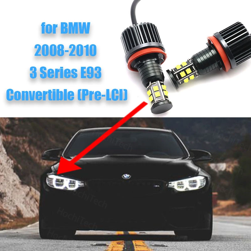 

IP65 Daytime Light 3-year Warranty High Quality for BMW 2008-2010 3 Series E93 (Pre-LCI) H8 / H11 240W LED Angel Eyes Marker