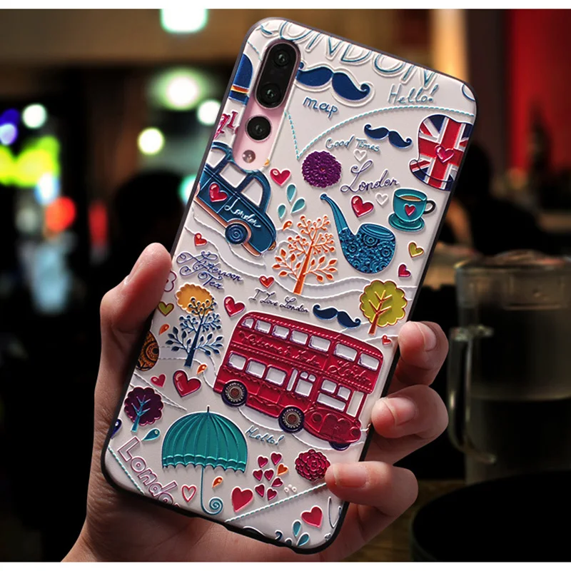 For Sony Xperia 1 IV Case Cute Relief Soft Silicone Back Cover For Sony Xperia 10 IV Phone Cases for Xperia10 1 5 III Fundas