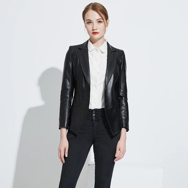 Bao Da Chính Hãng Áo Khoác Thu Đông Áo Khoác Nữ Lông Cừu Nữ Hàn Quốc Áo Blazer Nữ Quần Áo 2020 Chaqueta Mujer "MY3973