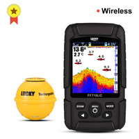 Lucky FF718LiC-WLA Wireless Portable Fish Finder 45M/147Feet Sonar Depth Depth sounder echosonda echolot echo sondeur deeper