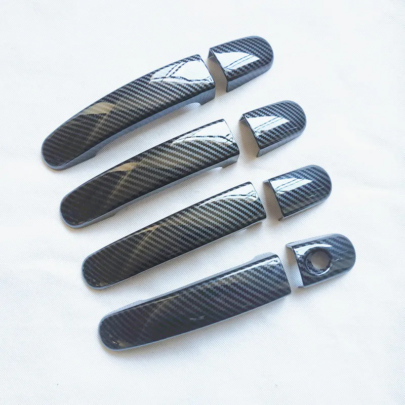 

For Ford Focus Fordfocus 2 MK2 II 2006 2007 2008 2009 Accessories Door Handle Cover Trim Plastic Imitation Carbon Fiber Europe
