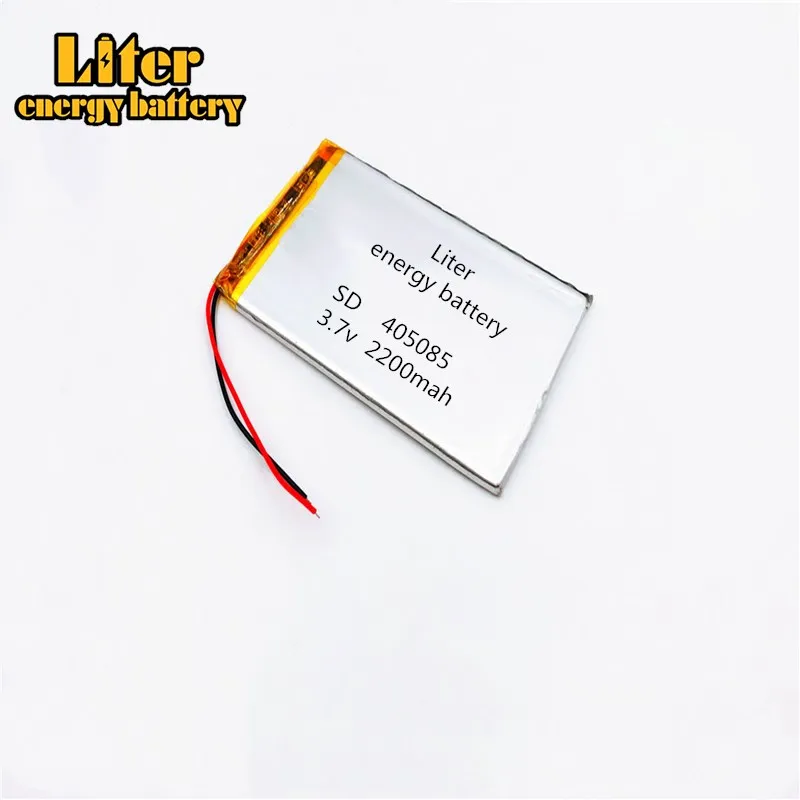 3.7V 2200mAH 405085 PLIB (polymer lithium ion / Li-ion battery ) for Smart watch,GPS,mp3,mp4,cell phone,speaker