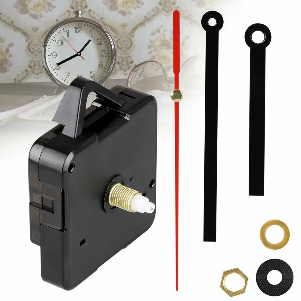 Quartz Clock Movement Mechanism Hands Wall Repair Tool Parts Silent Kit Set Diy Silent Large Wall Clock Repair Clock Parts