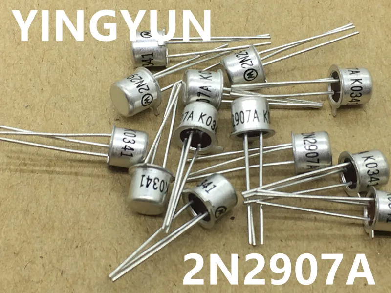 10pcs/lot  2N2907A 2N2907 PNP 60V 0.6A TO-18 Brand New High Quality