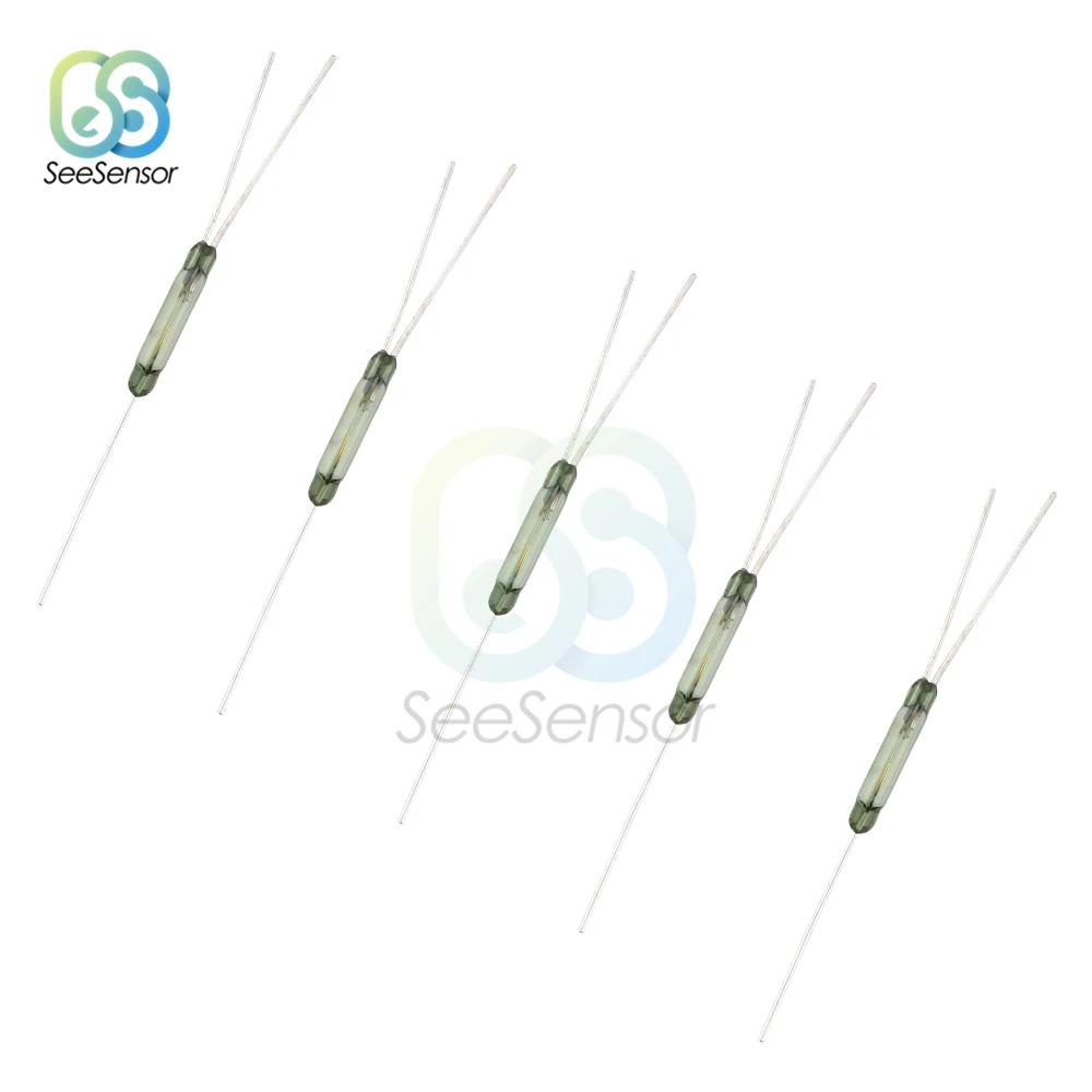 5Pcs/lot  2.5*14mm Reed Switch 3 pin Magnetic Switch Normally Open Normally Closed Conversion 2.5X14MM NO NC Conversion