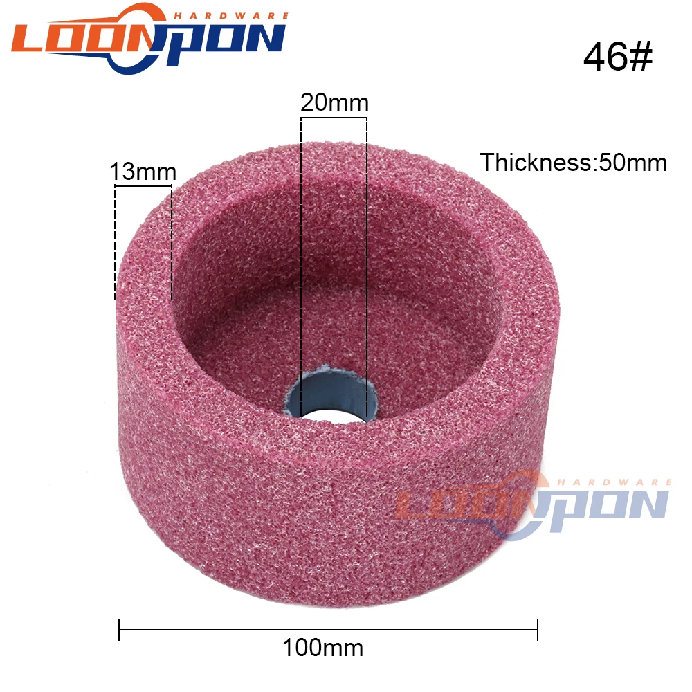 Ceramic Grinding Wheel 100x50x20mm 46/60 Grit Special Grinding Wheel Corundum Ceramic Cup Type Grinding Wheel PA/WA