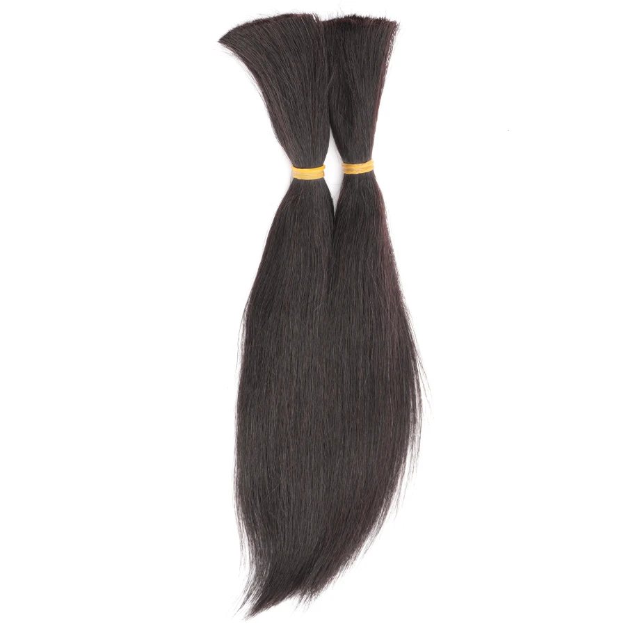 Qlove cabelo natural preto 50 g/pc peruano remy em linha reta em massa do cabelo humano para trança único trama extensões de cabelo 1/3/4 pacotes