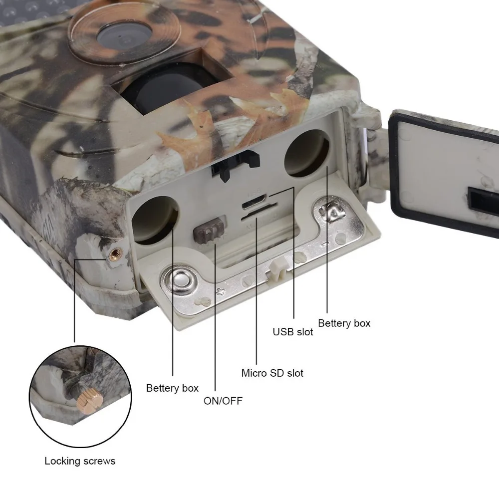 1080P Hunting-Camera Photo Trap 12MP Wildlife Trail Night Vision Trail Thermal Imager Video Cameras for Hunting Scouting Game