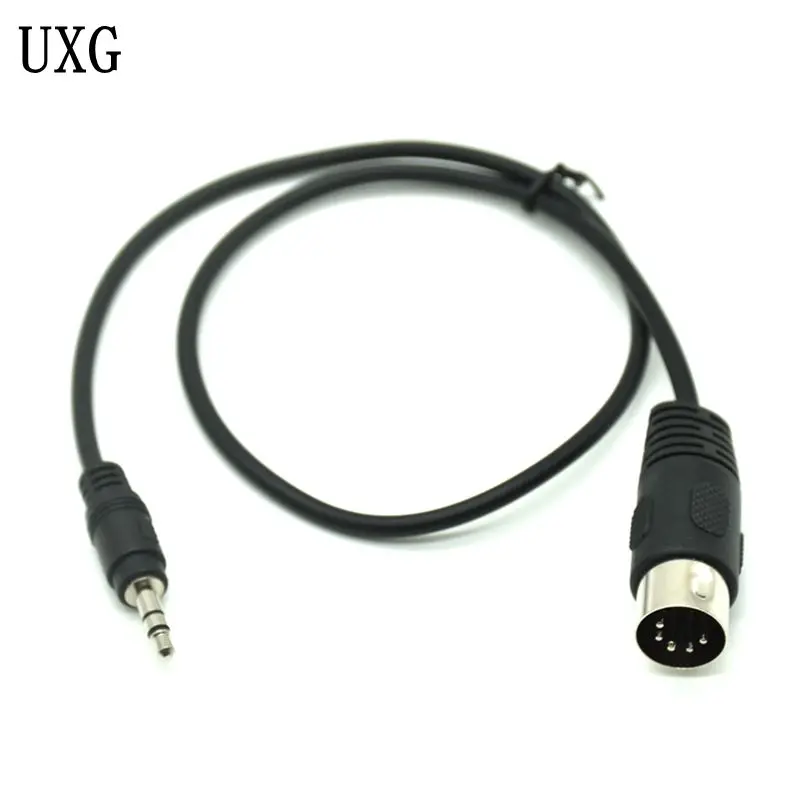 3.5mm złącze Stereo kabel Audio Din do 5 sztyftami MIDI wtyk męski 50cm 1m 3m rozszerzenie Audio przewód do Adapter do mikrofonu