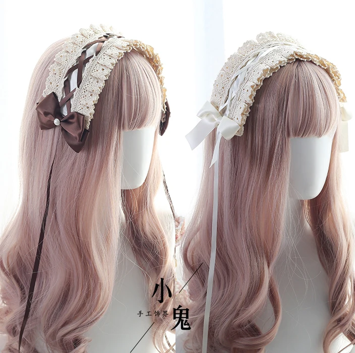 Japanese Soft Sister Sweet Lolita Hair Band Hand Angel Handle Lolita KC Hair Band