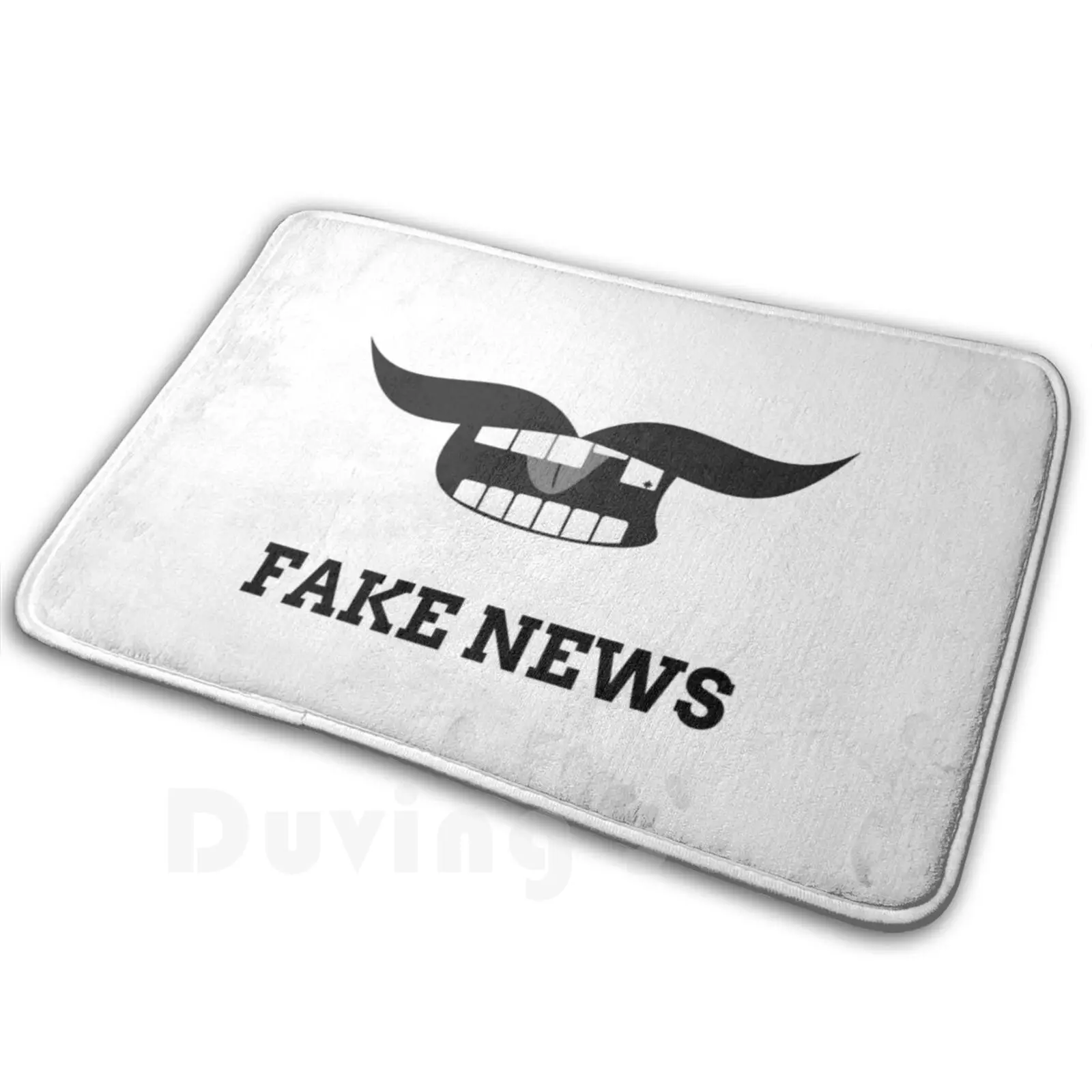 White Fake News Face Carpet Mat Rug Cushion Soft Non-Slip Fake News Fake News Fake News Trump Fake News