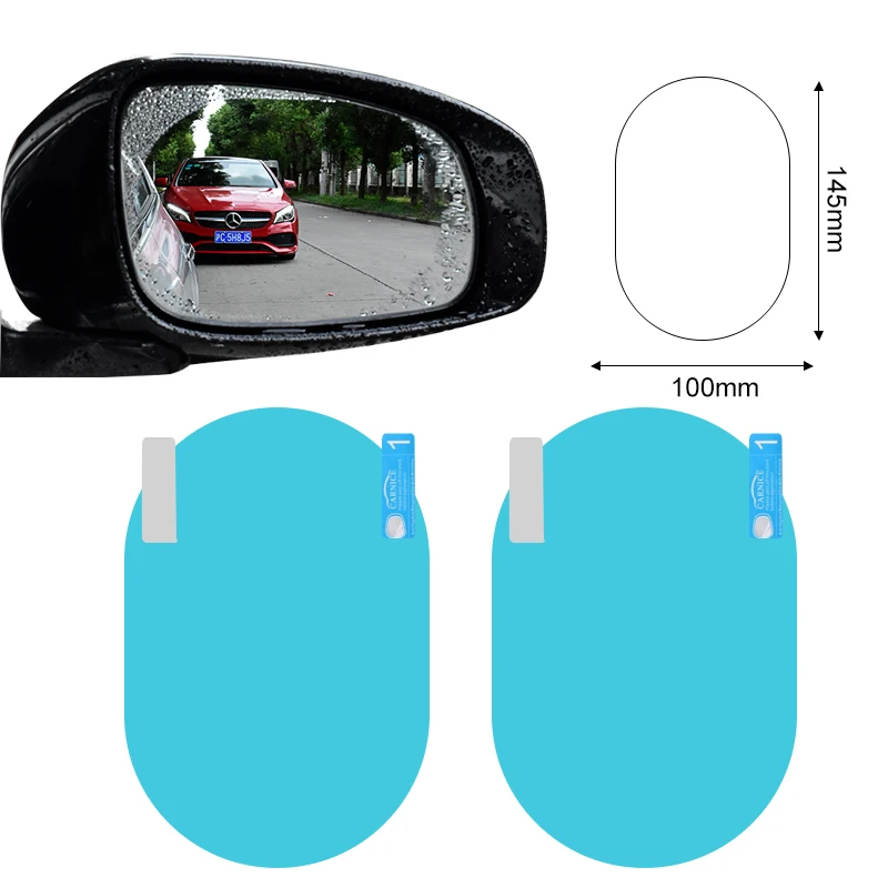 2Pcs Car rearview mirror waterproof and anti-fog film For Nissan Qashqai Micra Juke X-Trail Navara Note Tiida Pathfinder