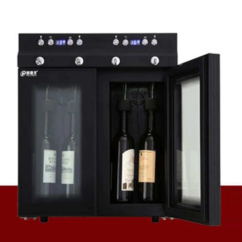 SC-4P double temperature constant fresh-keeping commercial wine refrigerated wine dispenser Wine cabinet Ice wine machine 220v