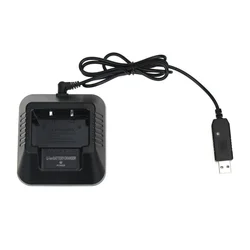 100% orijinal USB adaptörü UV-5R şarj Pofung iki yönlü telsiz UV5R Walkie Talkie Baofeng UV 5R Li-ion pil şarj cihazı aksesuarları