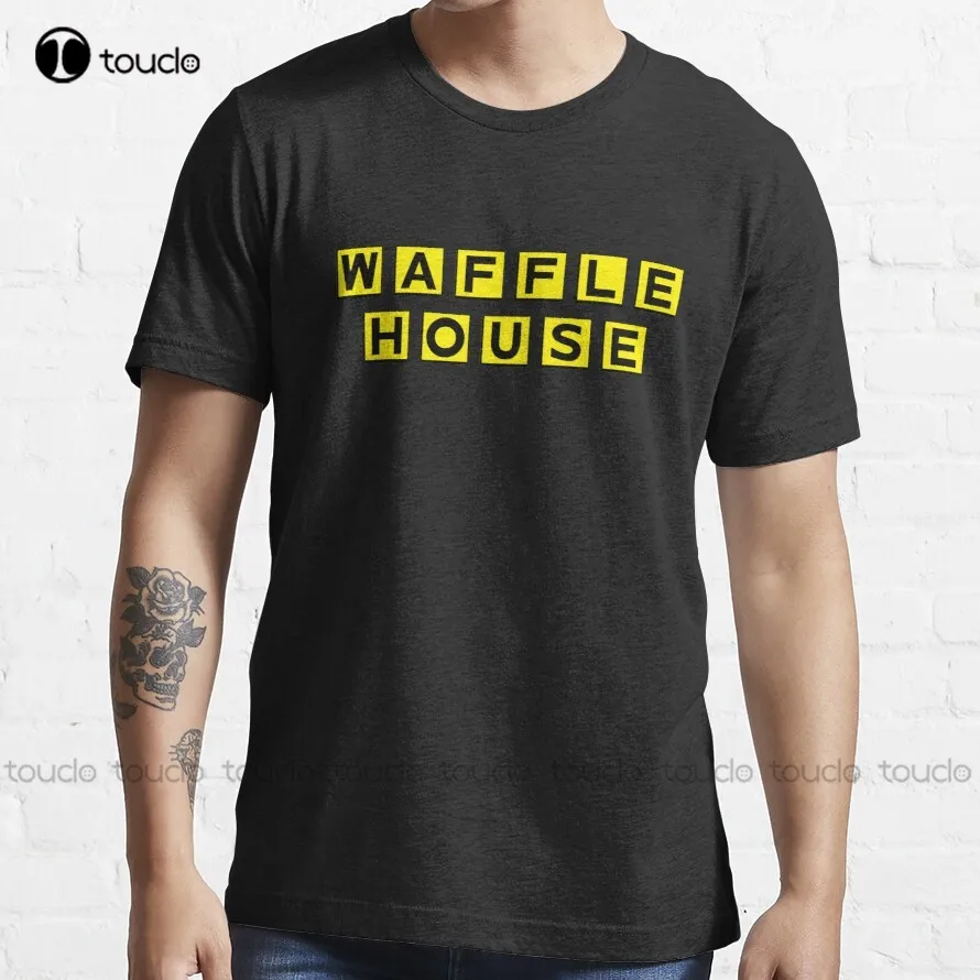 Waffle House Breakfast Food Funny T-Shirt White Shirt Custom Aldult Teen Unisex Digital Printing Tee Shirt Xs-5Xl Fashion Funny