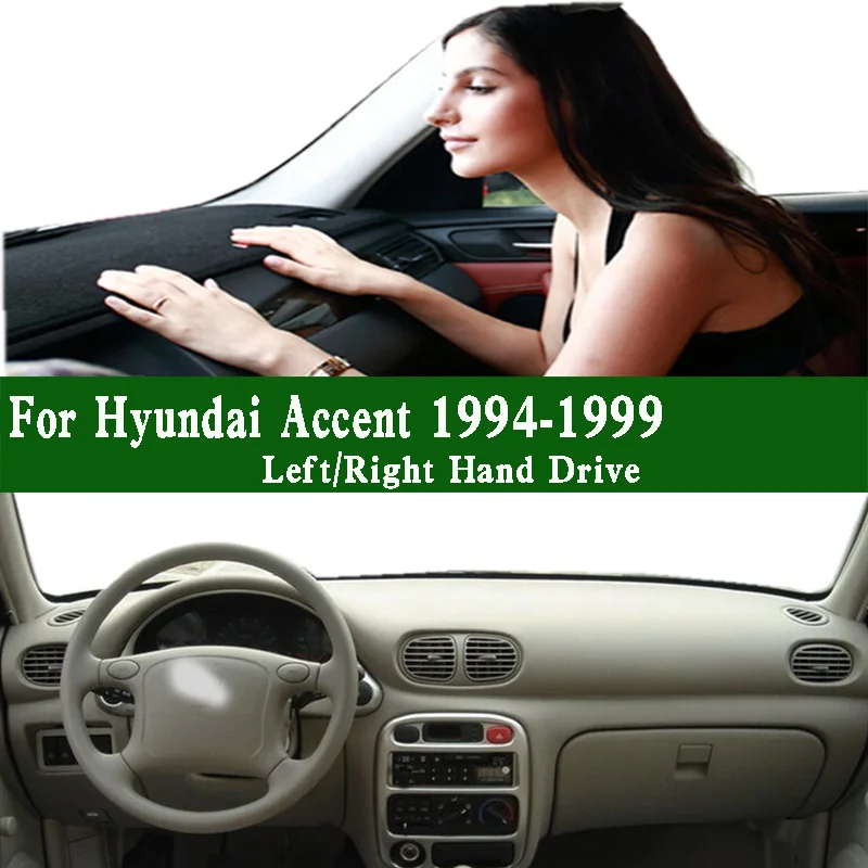 

For 1994-1999 Hyundai Accent I X-3 Dashmat Dashboard Cover Instrument Panel Protective Pad Dash Mat Anti-Dirt Proof Ornaments