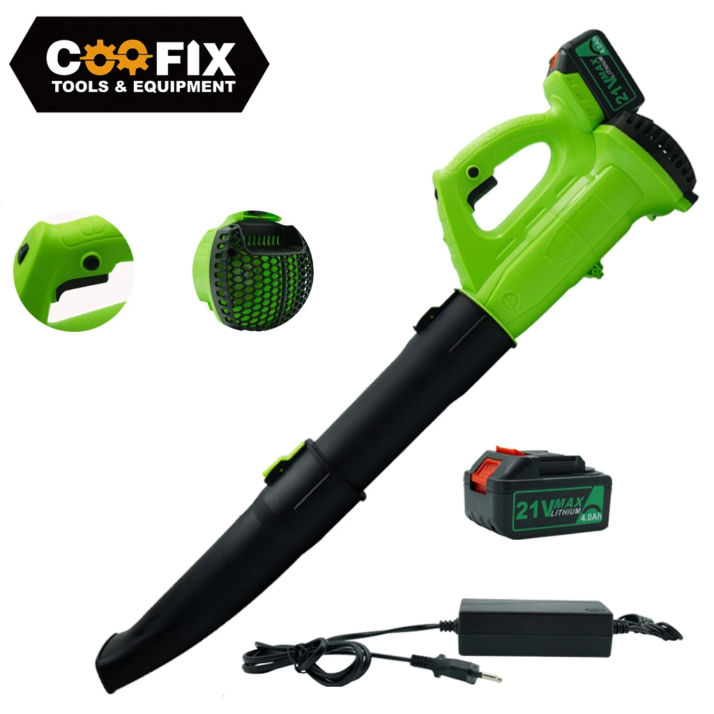 

2 IN1 Cordless Electric Leaf Air Blower Lithium Battery Home Garden Cleaning Dust Collector Power Tool