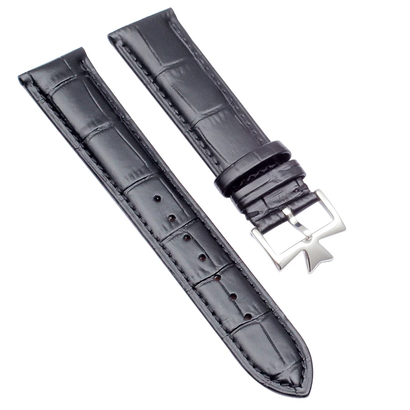 18mm 19mm 20mm 21mm 22mm Genuine Leather Watch Band Replacement for Vacheron Constantin Patrimony VC Black Brown Cowhide Strap