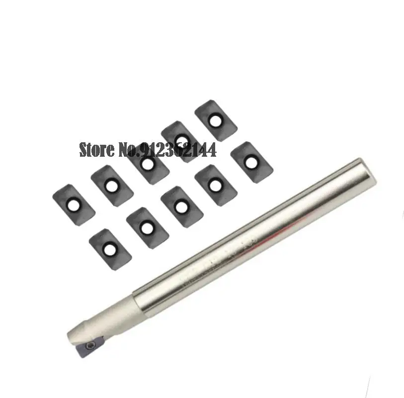 1PCS Bap 300R Milling Cutter To Send 10pcs Apmt1135 Carbide Insert Lathe Tool Bap 300R Milling Tool Rod Machining Center Handle