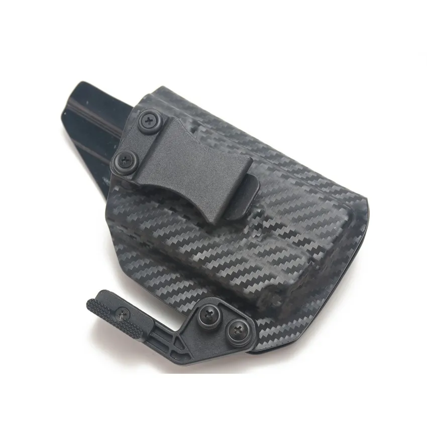 Inside Waistband Carbon Fiber Kydex Holster For Taurus TS9 9mm with Olight PL Mini 2 Valkyrie 600 Lumens Flashlight laser Case view 4