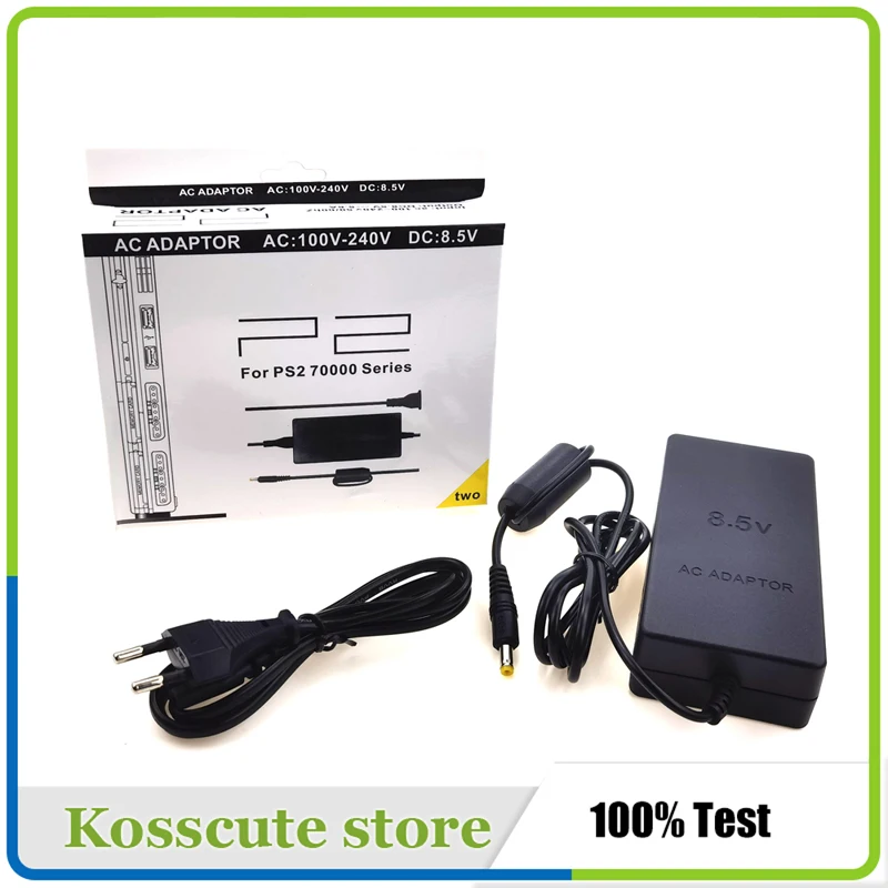 2021 AC 100~240V Adapter Power Supply Charger Cord DC 8.5V 5.6A adaptor for Sony PS2 Slim 70000 Series EU US