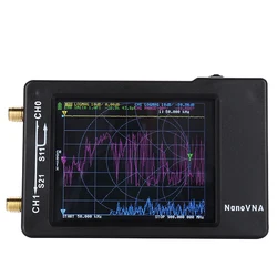 Nowy NanoVNA-H 2.8 calowy wyświetlacz LCD NanoVNA VNA HF VHF UHF wektor UV analizator sieci analizator antenowy karta obsługa karty Micro SD