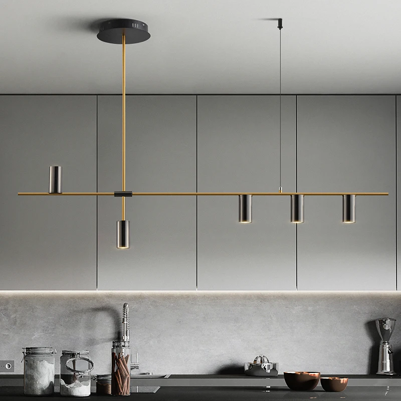 

Modern Black Gold LED Pendant Chandelier for Bedroom Living Room Loft Entrance Hall Kitchen Dining Room Nordic Home Decor WF