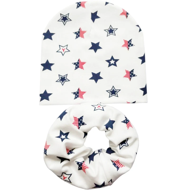 New Winter Children Scarf Hat Sets Cartoon Dinosaur Baby Head Cover Spring Warm Neck Collar Kids Beanies Set Cotton Children Hat