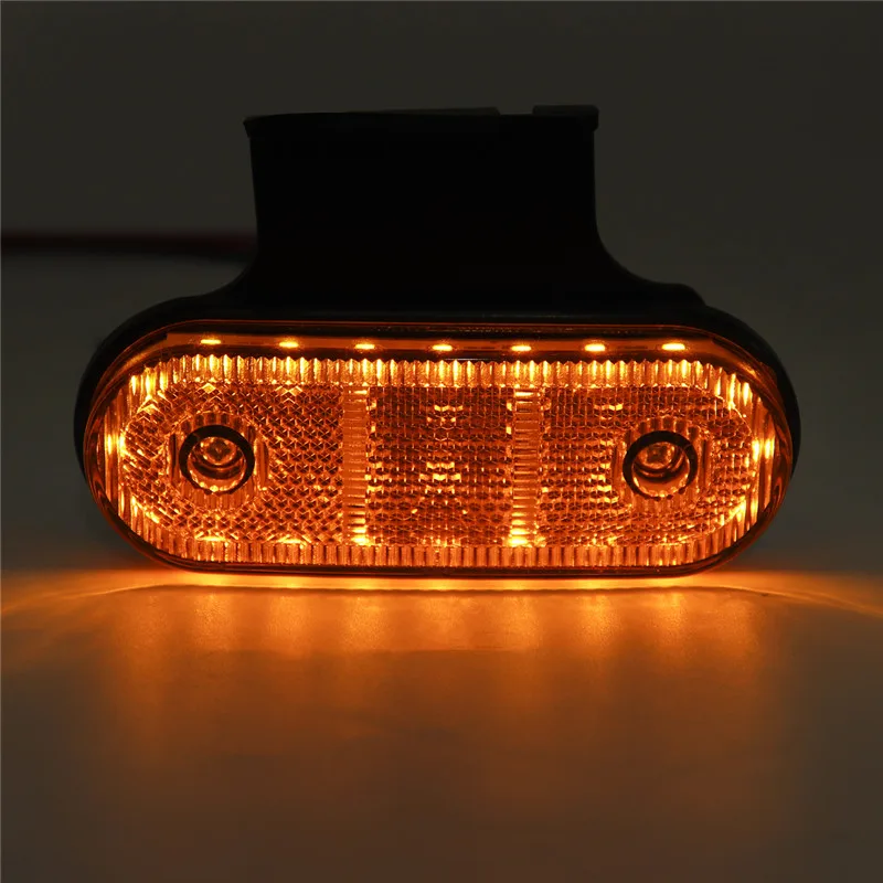 10pcs 12V 24V 20 LED Car Truck Side marker light 24V LED Rear Clearance Lamp Tail Lights for RV Trailer Lorry Pickup Boat