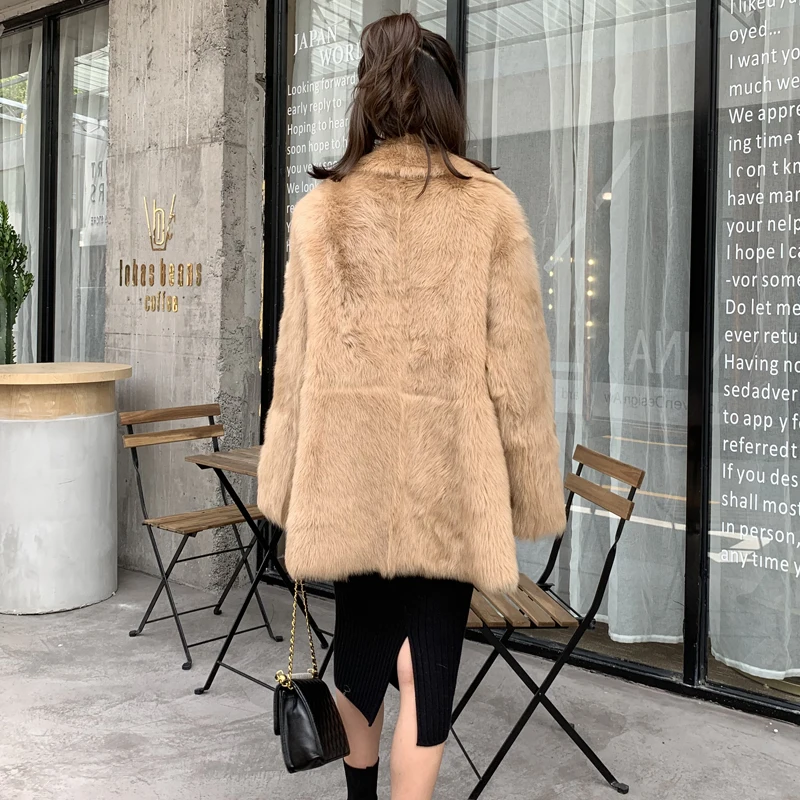 2020 جديد الفراء الحقيقي معطف المرأة الأغنام Shearling الصوف الطبيعي الفراء سترة الشتاء معطف المرأة الكورية فروي معاطف وجاكيتات 8858 KJ5122