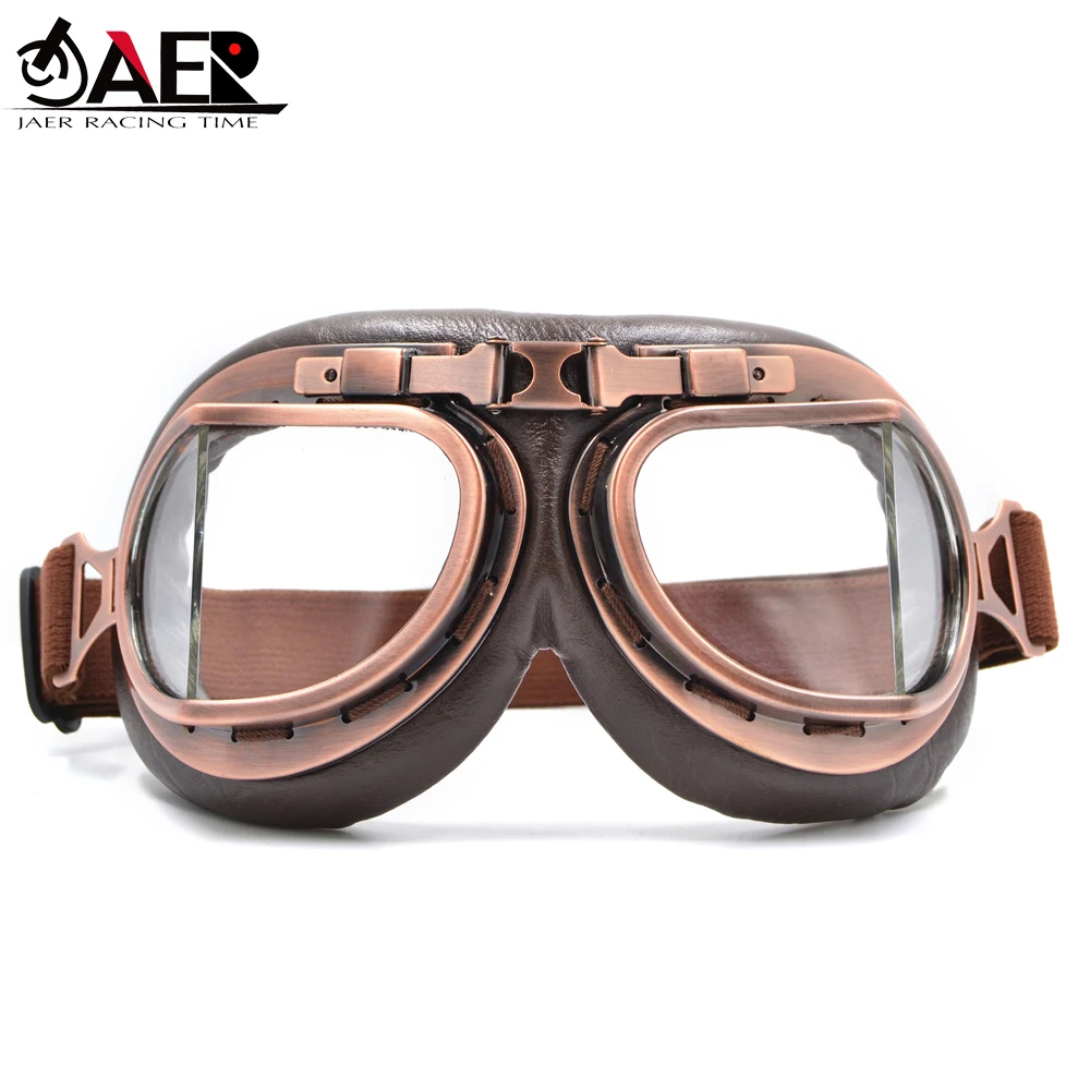 2024 WWII Vintage Motorcycle Gafas Motocross Aviator Goggles Scooter Google Glasses for Pilot Cruiser