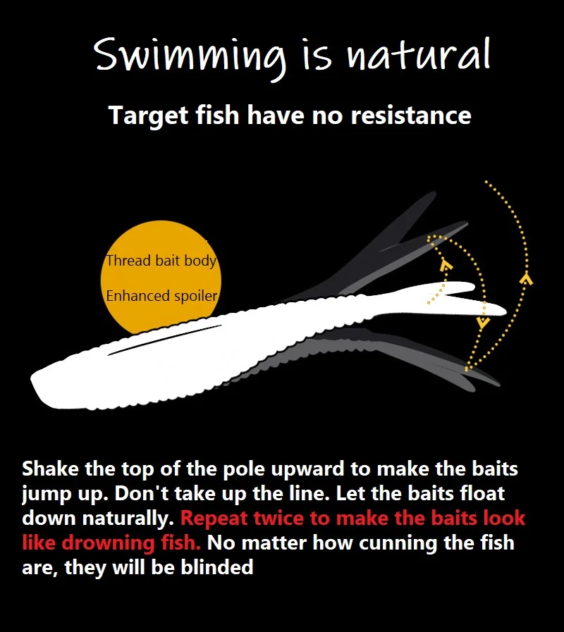 Swimbait Wobble 6cm cursor activo – Vinilo suave para carpa - imagen 2