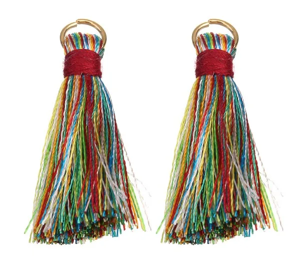 20PCS/lot  Band circle Hanging rope Silk Tassels fringe sewing bang tassel trim key for DIY Embellish curtain access fdg5d