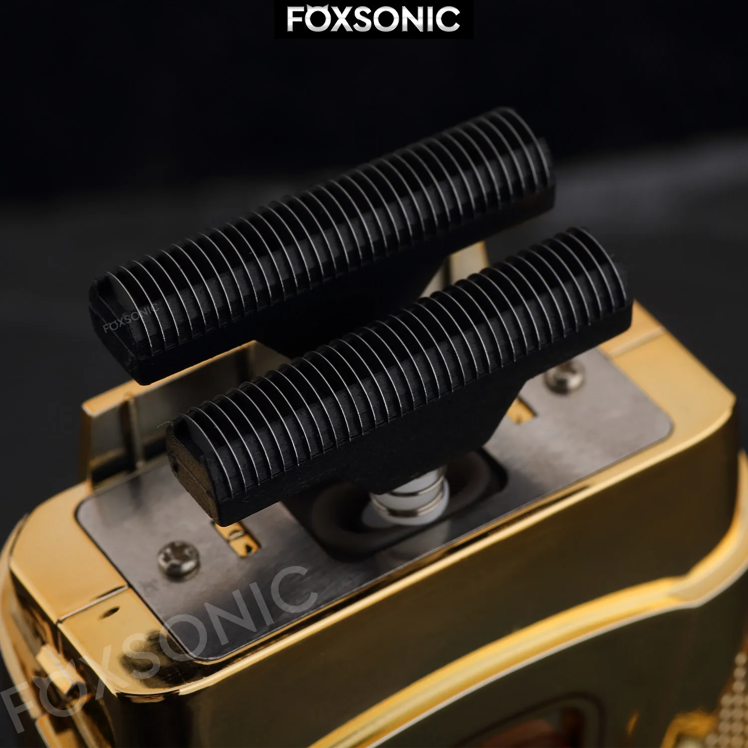 WAHFOX-Afeitadora eléctrica de peluquero para hombres, máquina de afeitar con cabezal de aceite, USB, empuje blanco