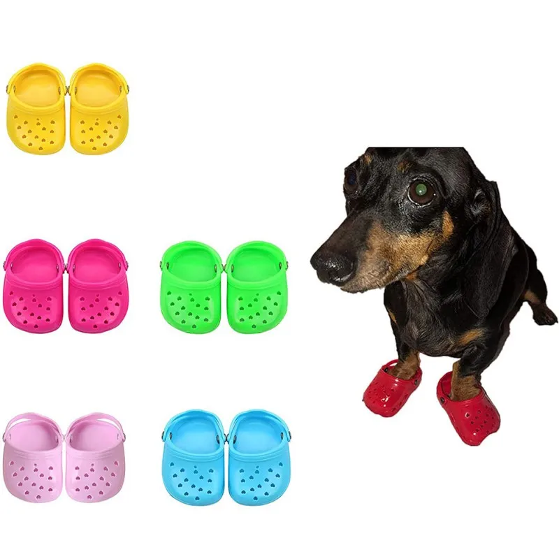 Summer Dog Shoes Breathable Mesh Puppy Pet Dog Shoes For Small Dogs Cats Anti-Slip Chihuahua Pug Sandals Shoe Candy Coloured