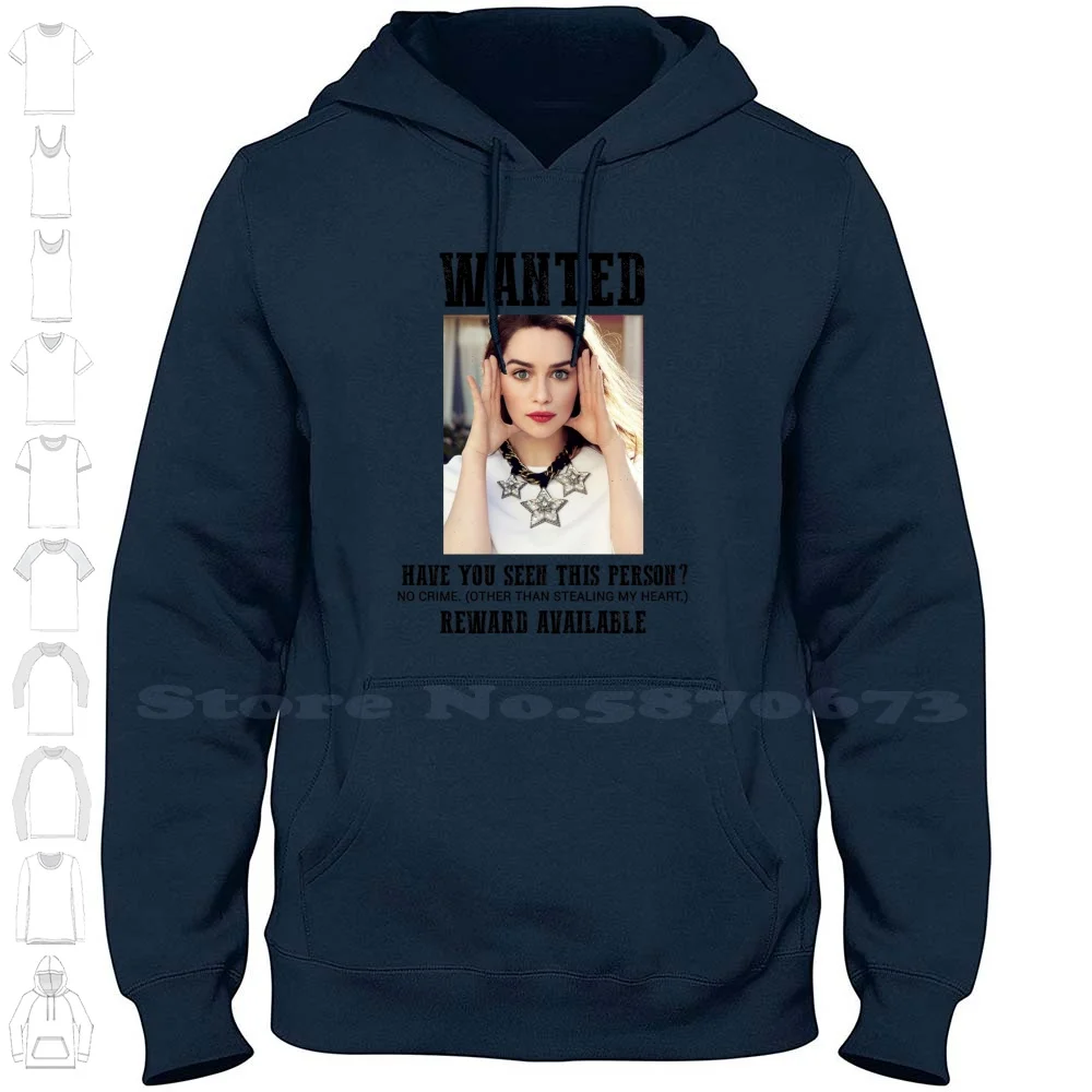 Wanted : Emilia Clarke 100% Cotton Hoodie T-Shirt Emilia Clarke Daenerys