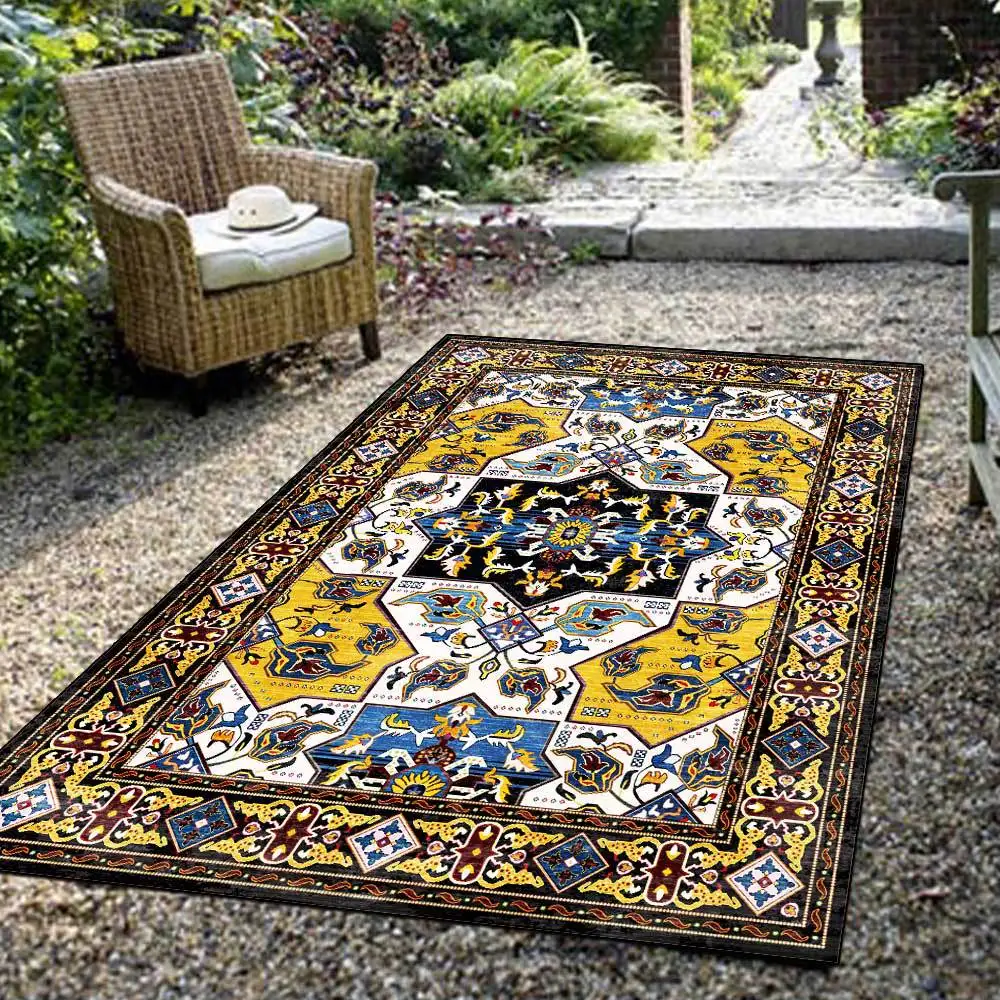 Bohemian Geometric Rug Indian Tribes Ethnic-Style Home Decor Large Carpets for Living Room Bedroom Area Rugs Kitchen Floor Mats