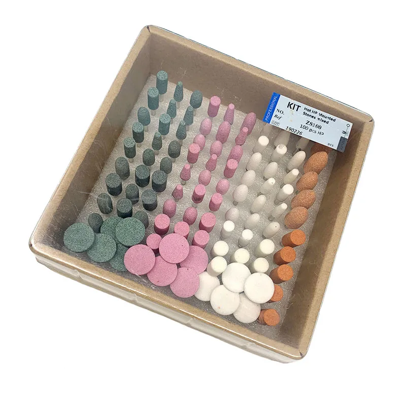 

100pcs Dental Lab Ceramic Bur Grinding Head Polishing Zirconia Dentist Burs Laboratory Tools Crowns Polisher Drills