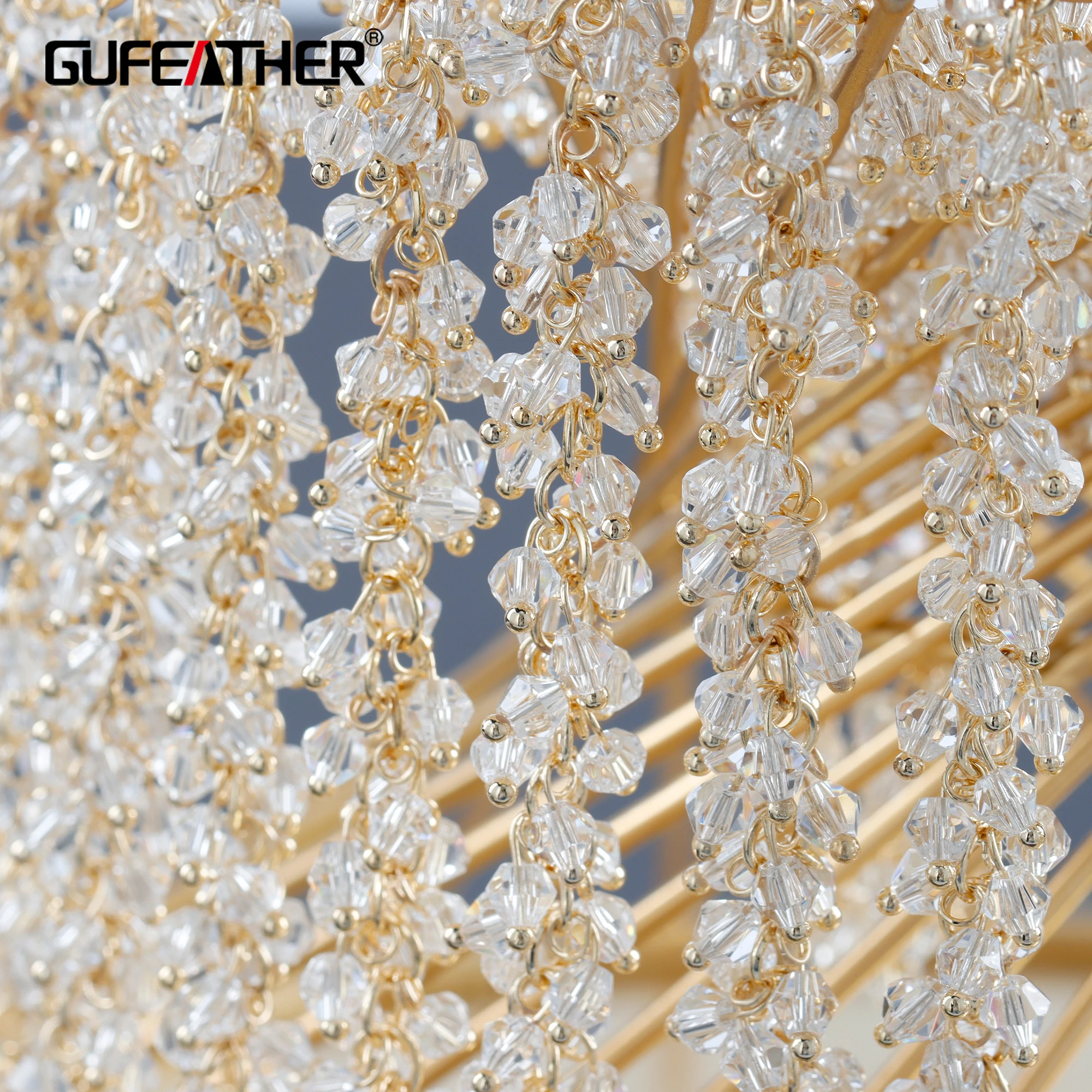 

GUFEATHER C215,chain,pass REACH,nickel free,18k gold plated,copper,zircons,charms,diy bracelet necklace,jewelry making,50cm/lot