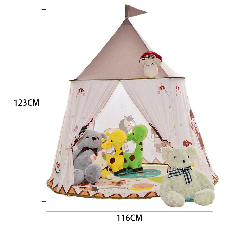 Kid Lều Di Động Lâu Đài Công Chúa Trẻ Em Lều Teepee Có Thể Gập Lại Chơi Đồ Chơi Ngôi Nhà Lều Sinh Nhật Quà Tặng Giáng Sinh