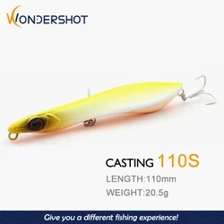 Wondershot-Cebo duro Artificial D10, señuelo de pesca de alta calidad, Wobblers, 110mm, 20,5g, aparejos de pesca de hundimiento en aguas profundas