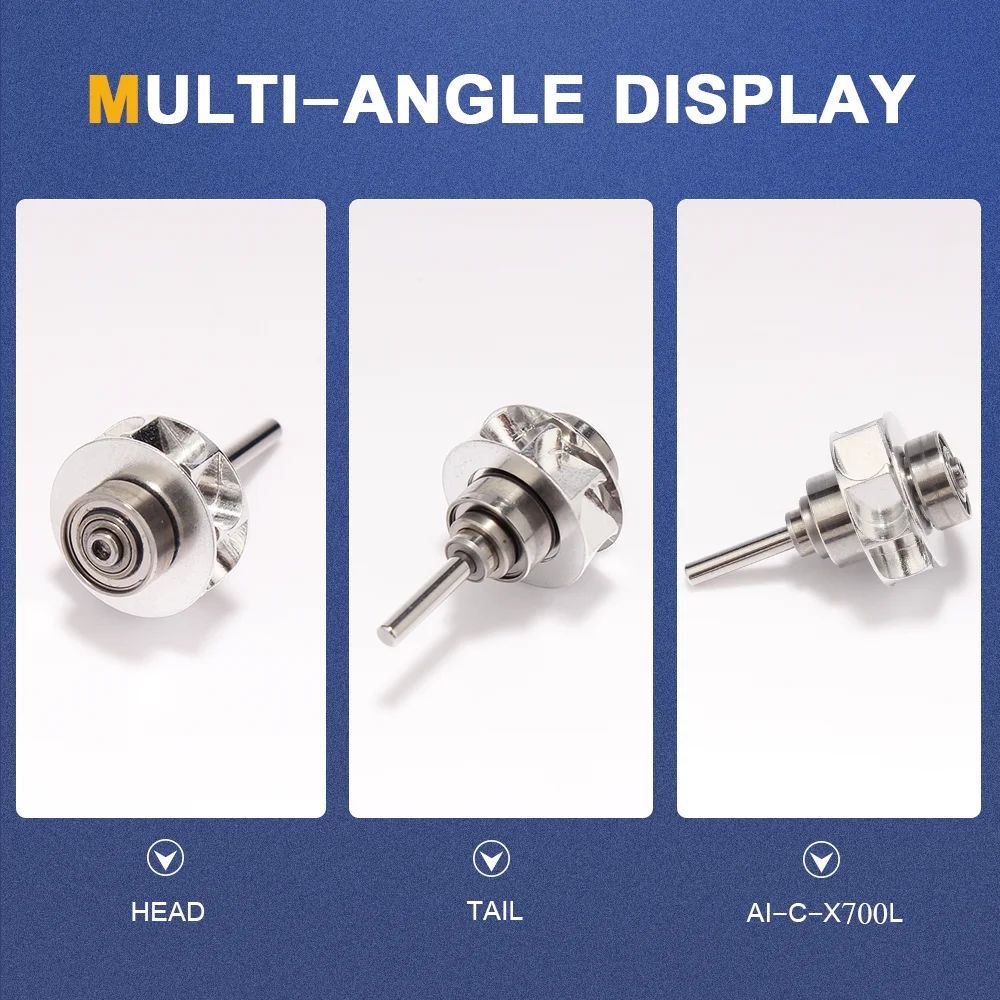 Końcówka stomatologiczna AI-C-X600L/X700L wkłady wirnika turbiny powietrznej i szybka rękojeść AI-X700L/AI-X600L do naprawy dentystów
