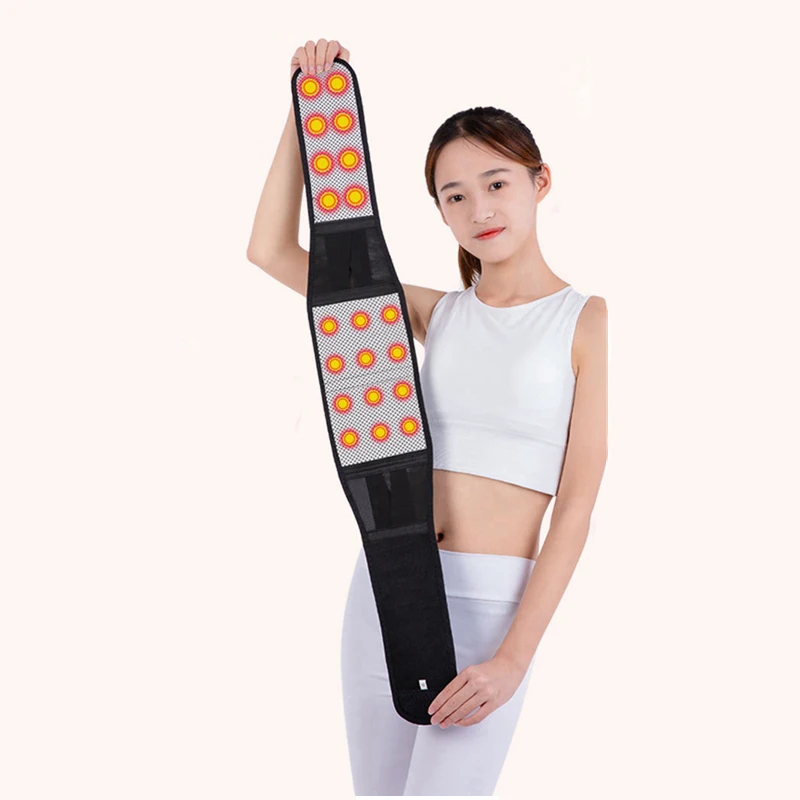 Adjustable Tourmaline Self-heating Magnetic Therapy Waist Belt Lumbar Support Back Waist Support Brace Double Banded aja lumbar