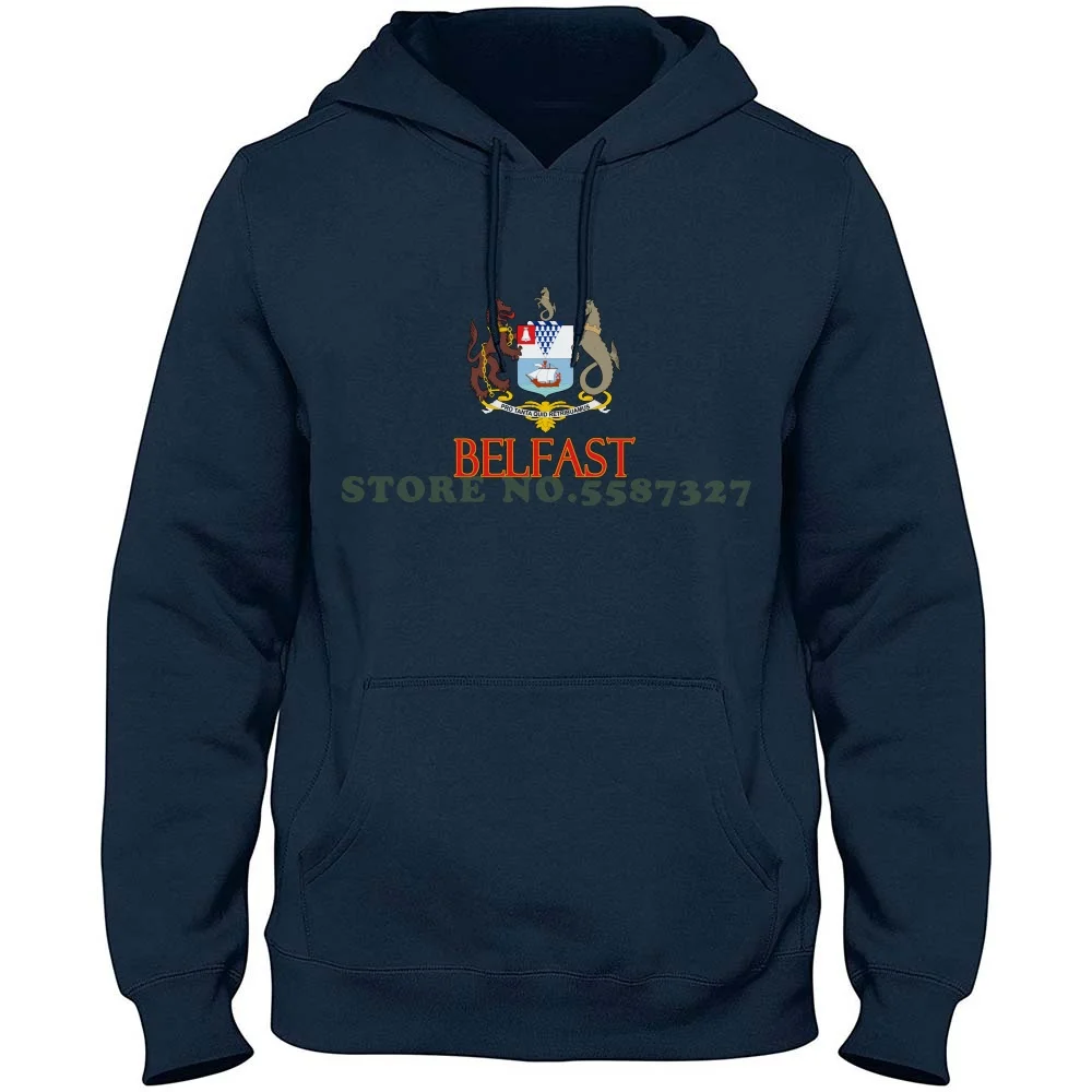 Sudadera con capucha de 100% algodón puro para hombre, camisa con diseño de abrigo de Escocia, Irlanda del Norte, recuerdo de viaje, orgullo irlandés, Heritage, Ira