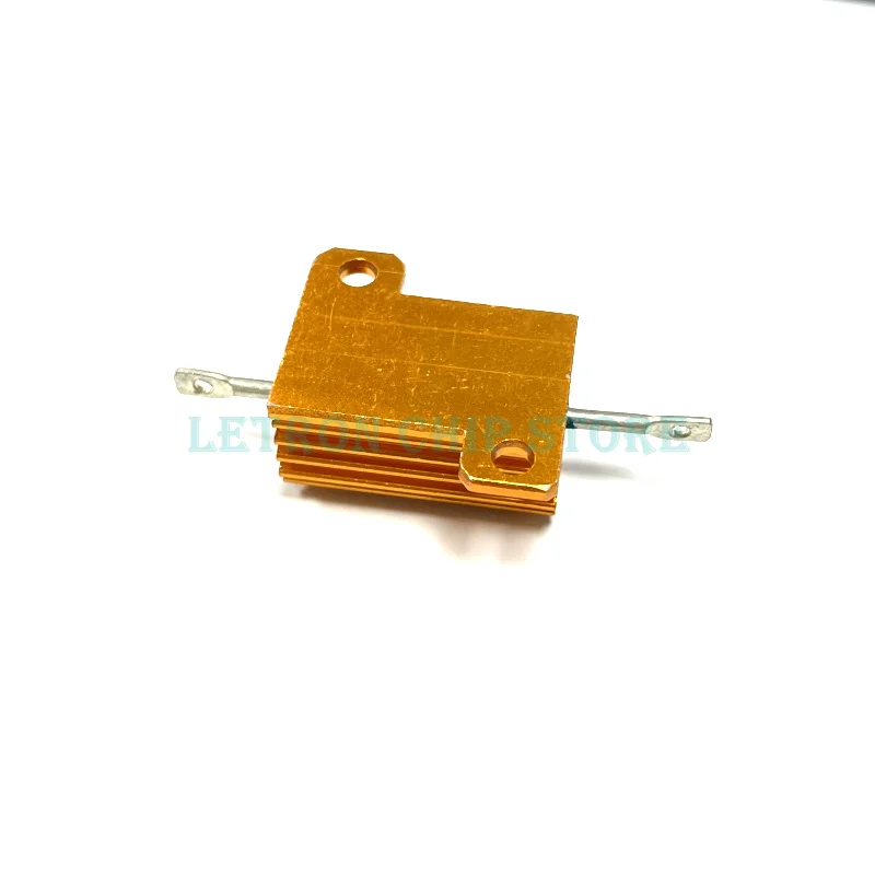 1PCS 25W Aluminum Power Metal Shell Case Wirewound Resistor 0.1~ 30K 1 2 3 5 6 8 10 20 100 150 250 470 1K 10K ohm RX24 RX24-25W