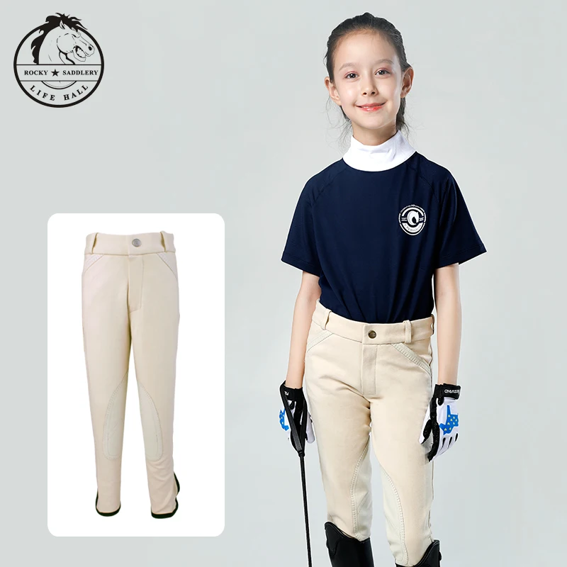 Cavassion children's breeches, children's riding pants, stretchy, soft and breathable Children's riding equipment8103017