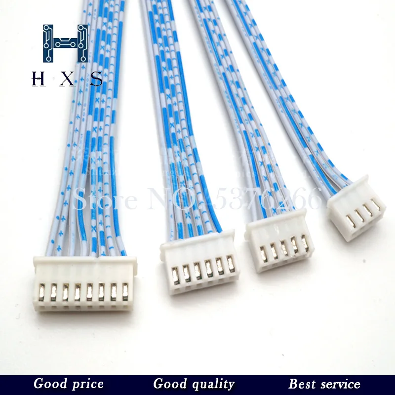 1PCS JST XH2.54 XH 2.54mm Single/Double Head Wire Cable Connector 2P/3/4/5/6/7/8/9/10P12 Pin Pitch White Blue Male Female Plug